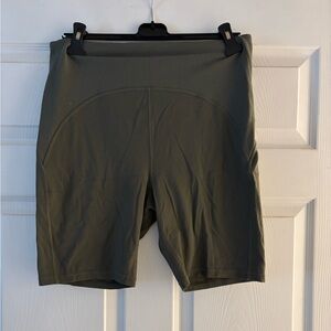 Lululemon Green Align Biker Shorts size 12